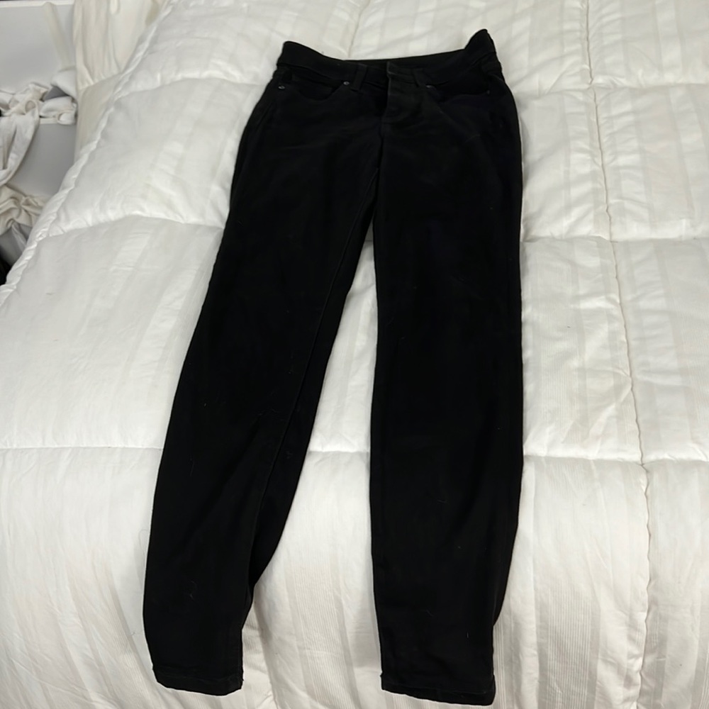 Joes jeans womens high waisted black jeggings size 24